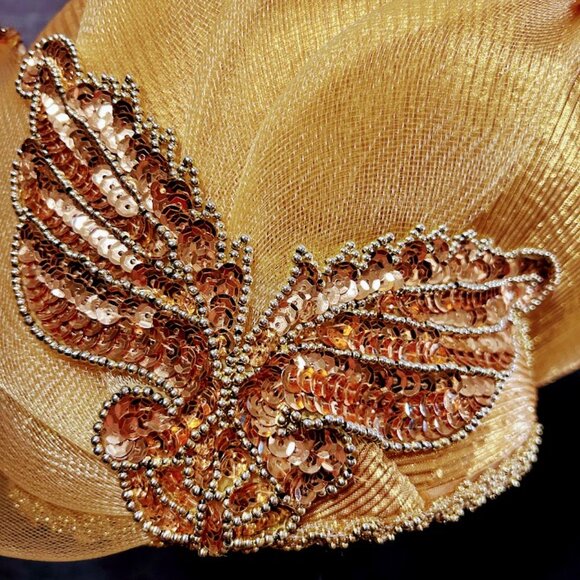 Church Hat golden with Unique Design main image 7